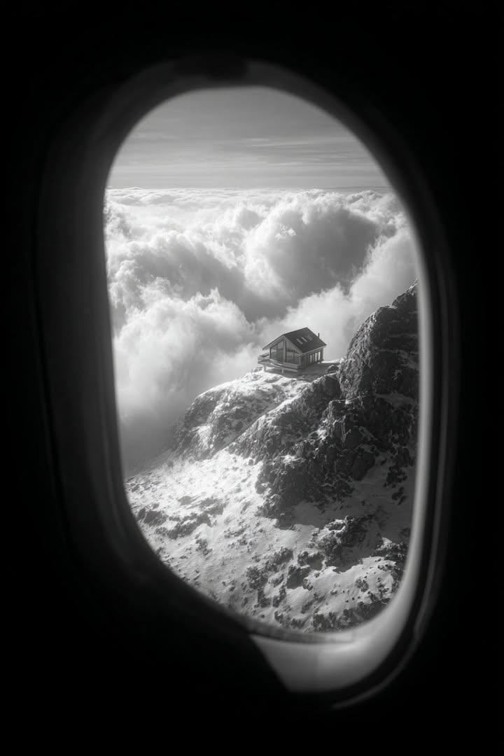 a window looking out an airplane and you can see a 4k ima... 变体图第4张 - 绘词工坊