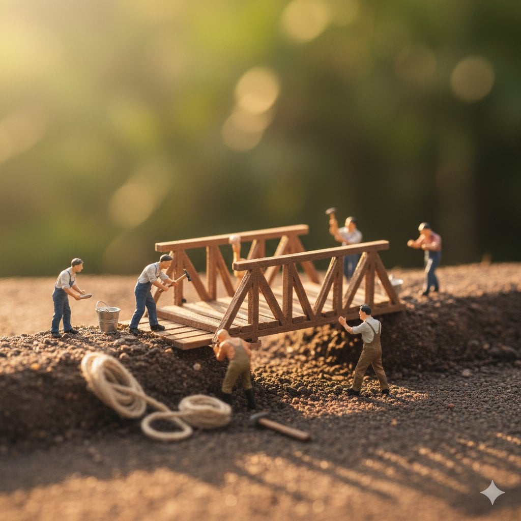 prompt: Ultra-realistic macro scene depicting tiny restoration workers collabora... 变体图第2张 - 绘词工坊