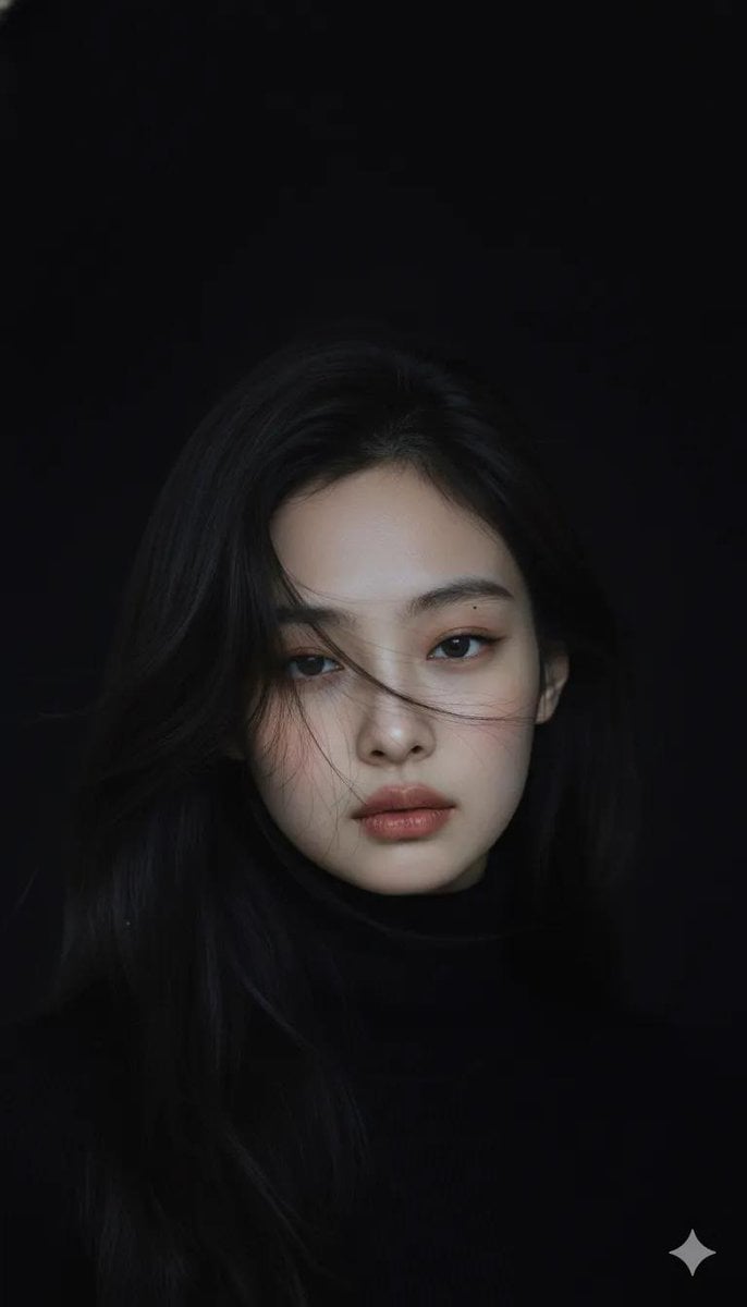 Moody cinematic portrait of a young woman with clear fair... 变体图第3张 - 绘词工坊