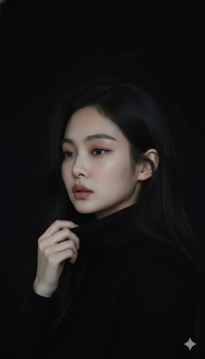Moody cinematic portrait of a young woman with clear fair... 变体图第4张 - 绘词工坊