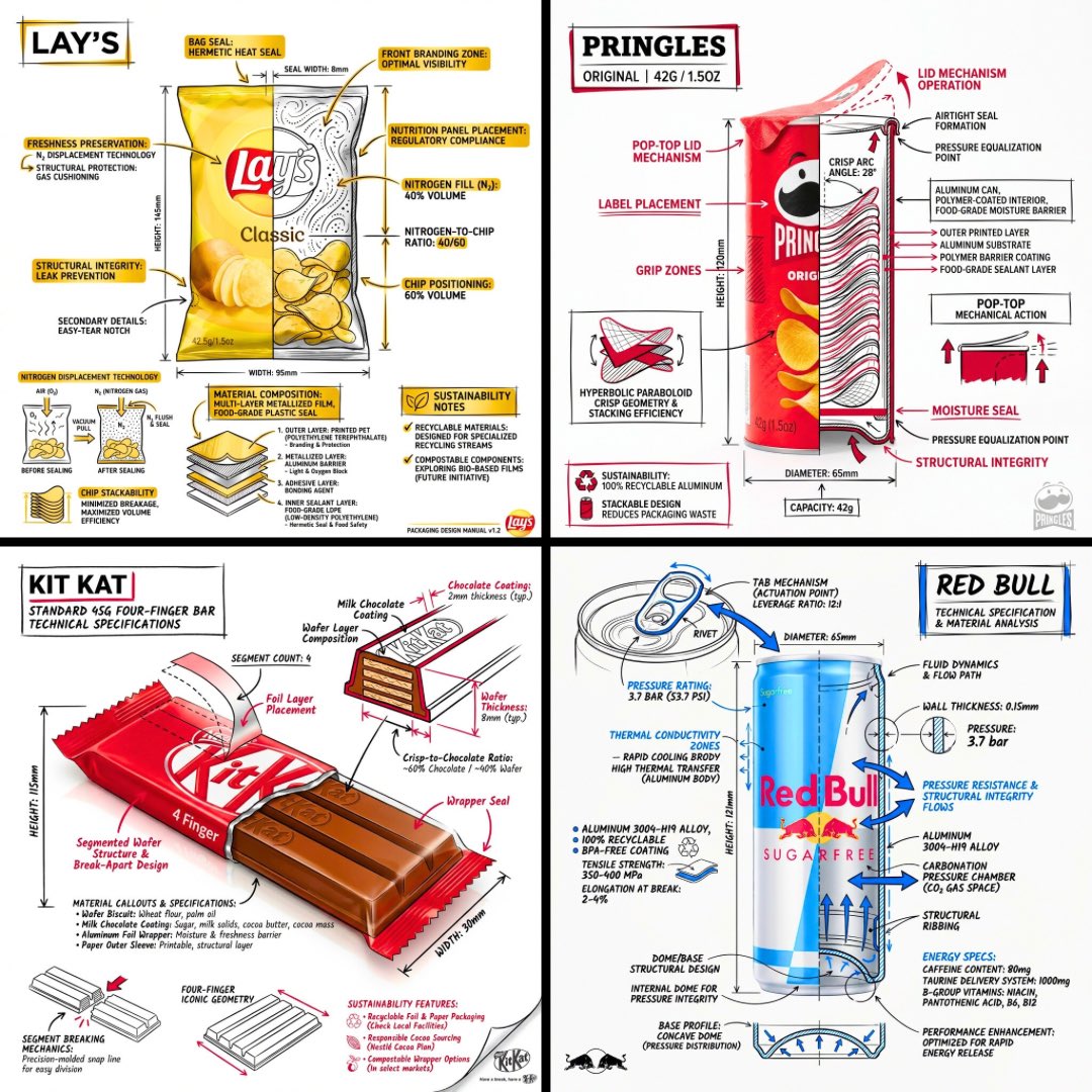 SNACK品牌技术信息图：产品结构标注与设计解析