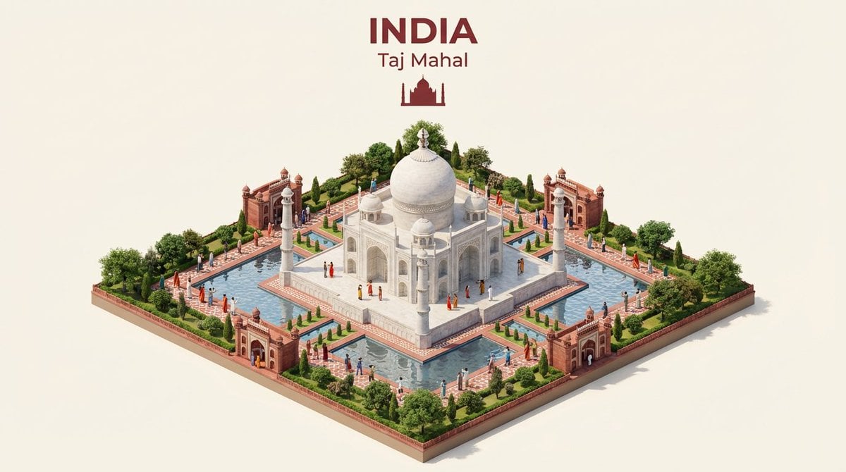 Create an isometric miniature 3D diorama representing the... 变体图第4张 - 绘词工坊