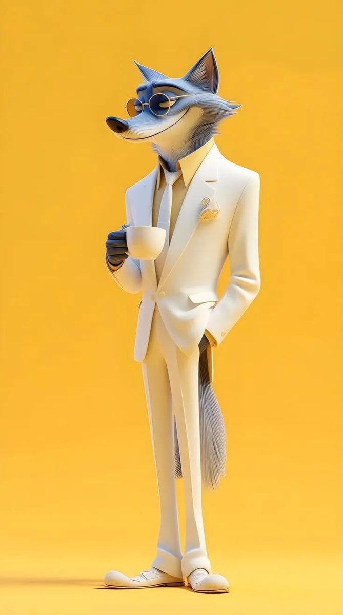 Full-body 3D stylized anthropomorphic cartoon dog charact... 变体图第3张 - 绘词工坊