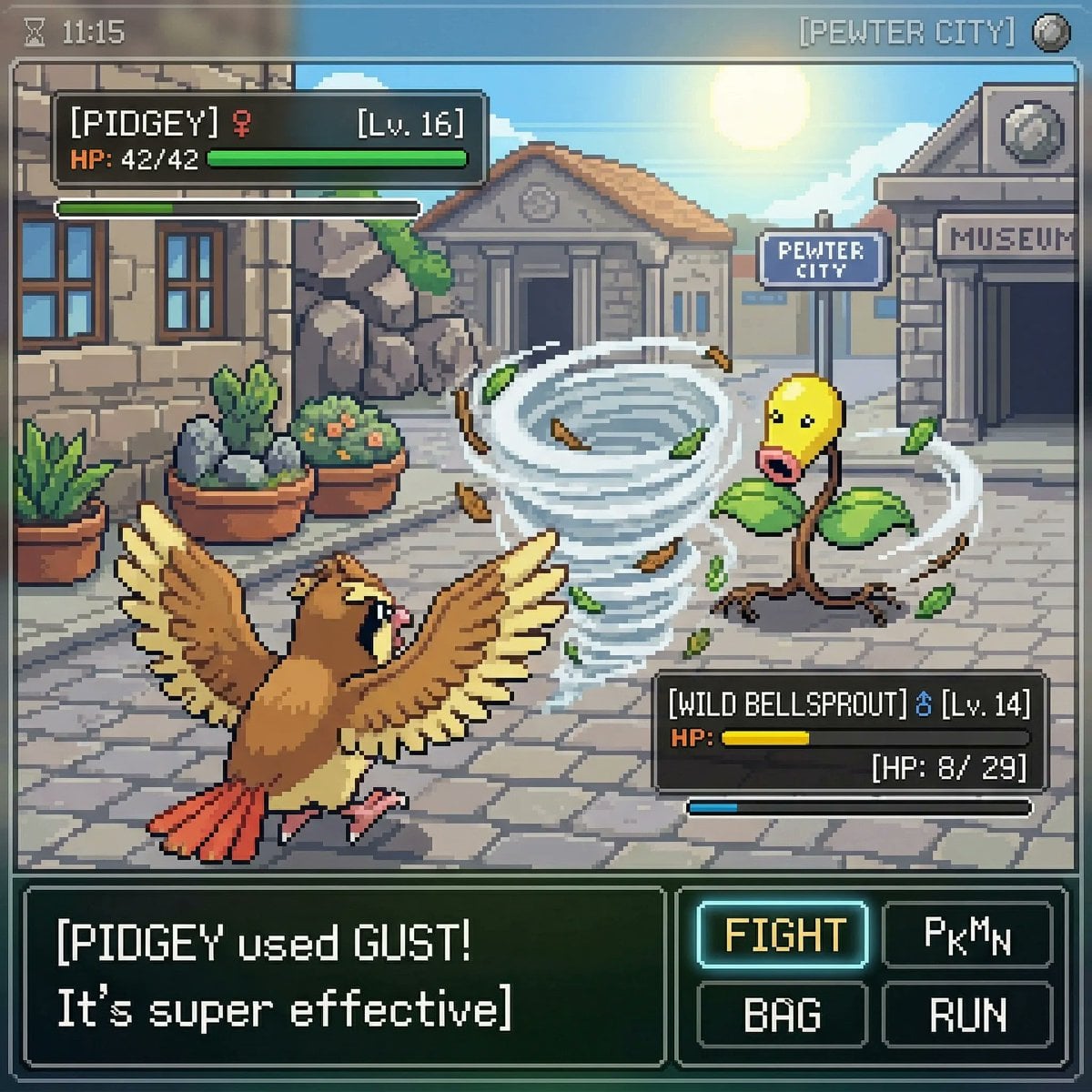 inspired by a classic pokemon gameboy screenshot but it's... 变体图第2张 - 绘词工坊