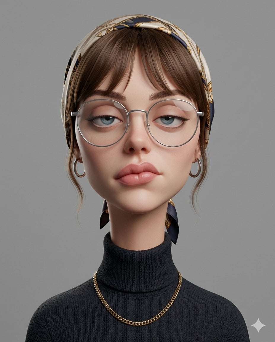 Create an exaggerated stylized 3D caricature character po... 变体图第2张 - 绘词工坊