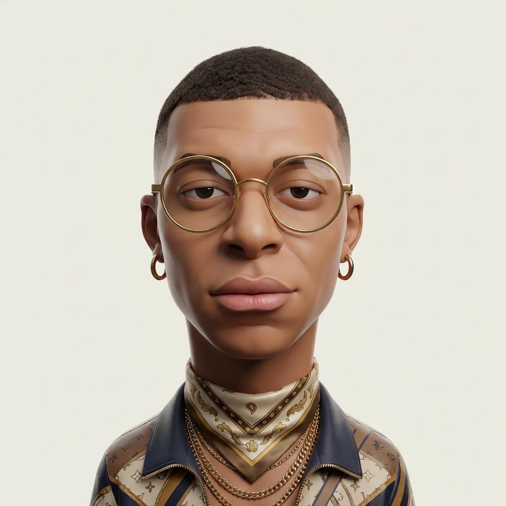 Create an exaggerated stylized 3D caricature character po... 变体图第3张 - 绘词工坊
