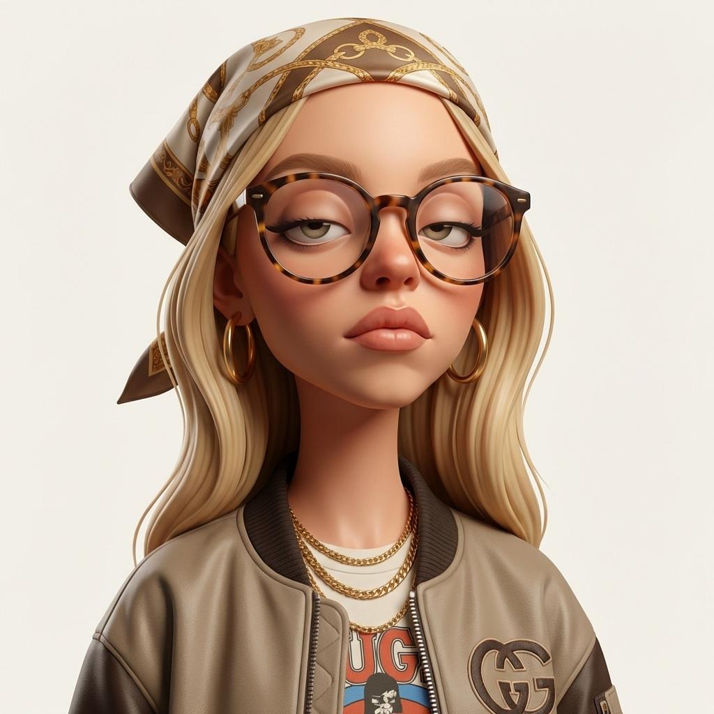 Create an exaggerated stylized 3D caricature character po... 变体图第4张 - 绘词工坊