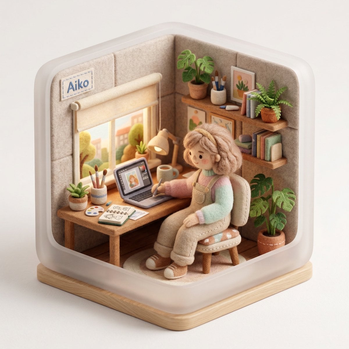 Create a 3D isometric diorama illustration of an original... 变体图第4张 - 绘词工坊
