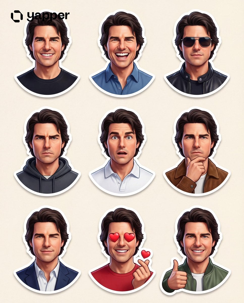 Create a premium Pixar-style 3D character sticker set tha... 变体图第3张 - 绘词工坊