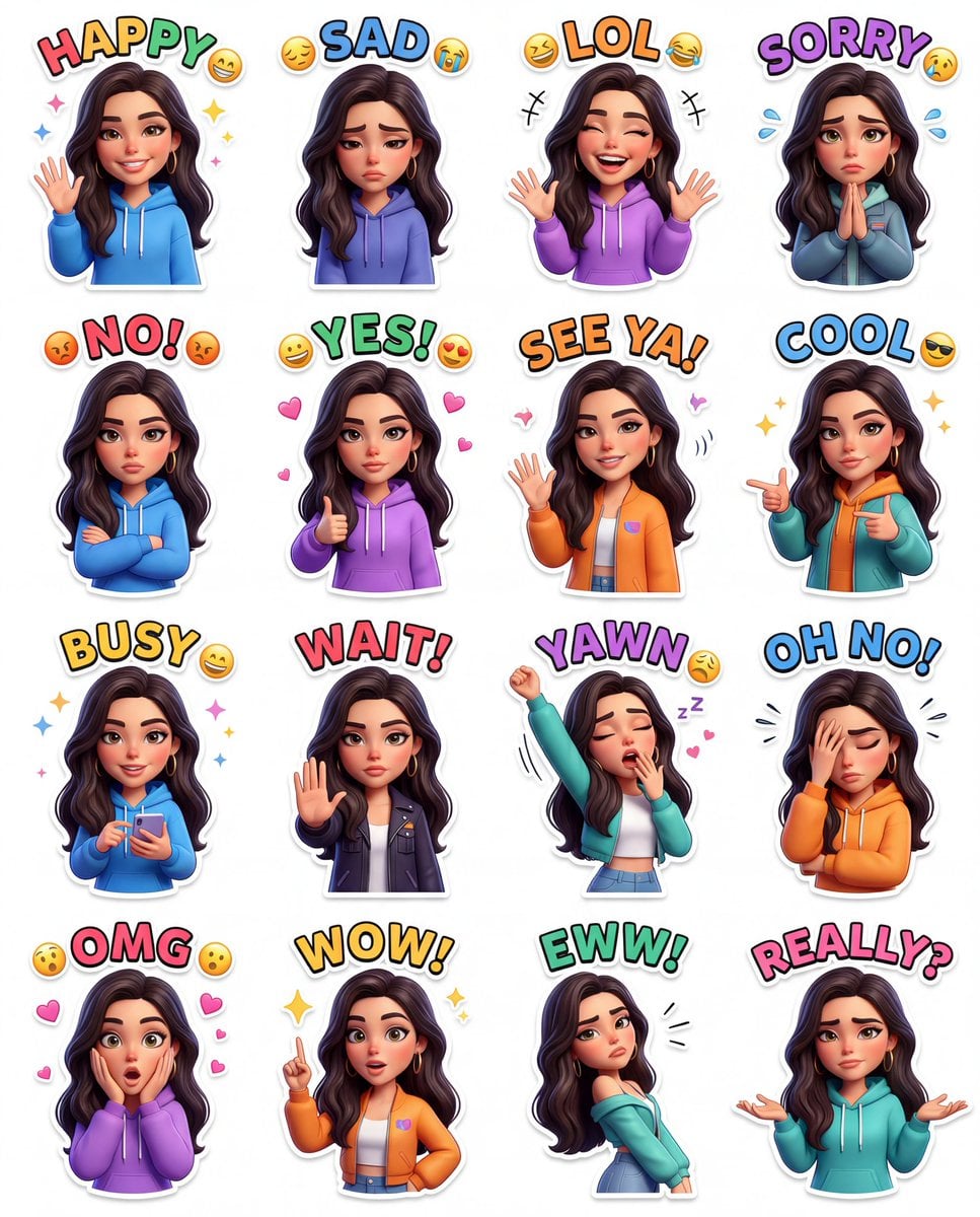 task: premium_animated_sticker_pack, 变体图第2张 - 绘词工坊