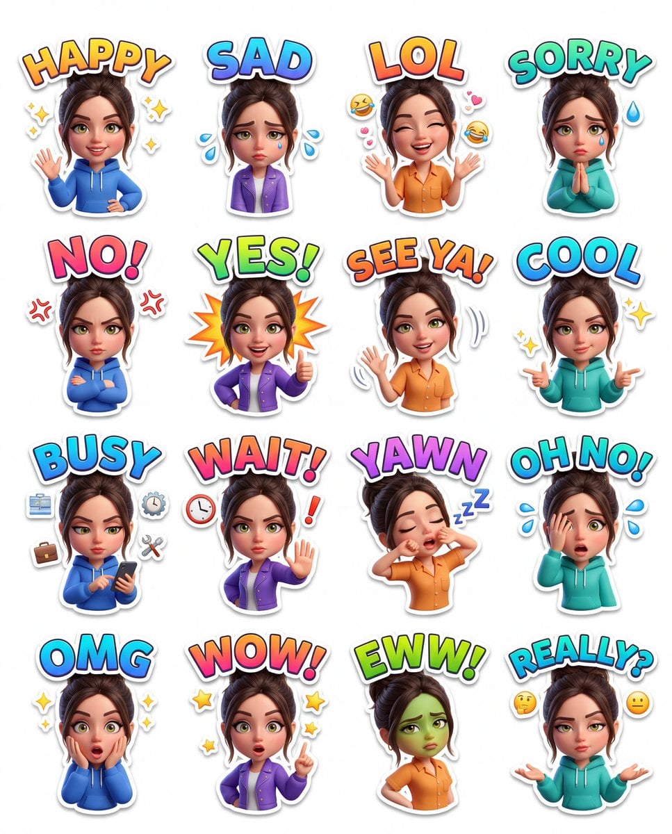 task: premium_animated_sticker_pack, 变体图第4张 - 绘词工坊