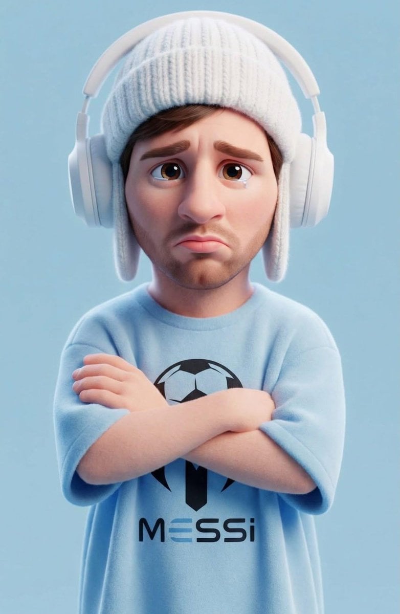 A stylized 3D cartoon character of a [PERSON] with big ex... 变体图第4张 - 绘词工坊