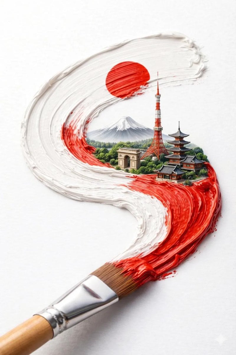 A hyper-realistic macro shot of a paintbrush creating a t... 变体图第3张 - 绘词工坊