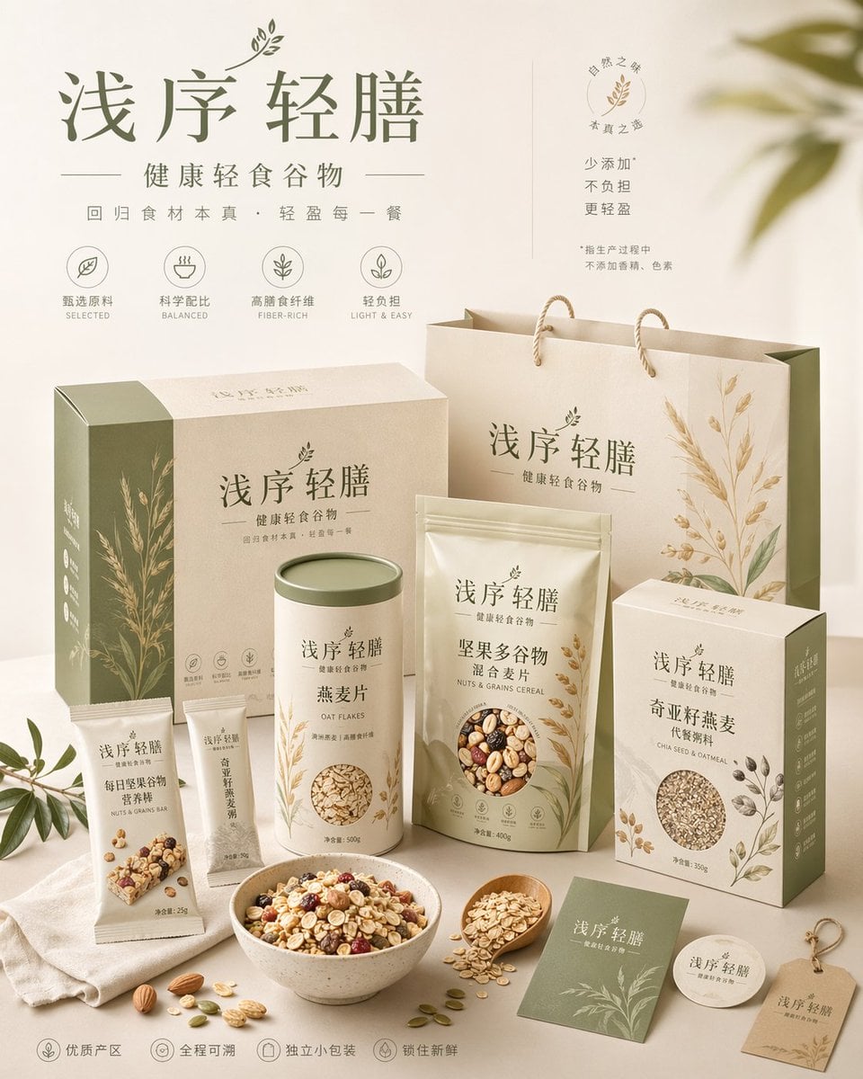 请为品牌[品牌名称]、类目为[品牌类目]创作一张高审美、高完成度的「品牌包装系统展示图」。这不是普通电商白底图，也... 变体图第2张 - 绘词工坊