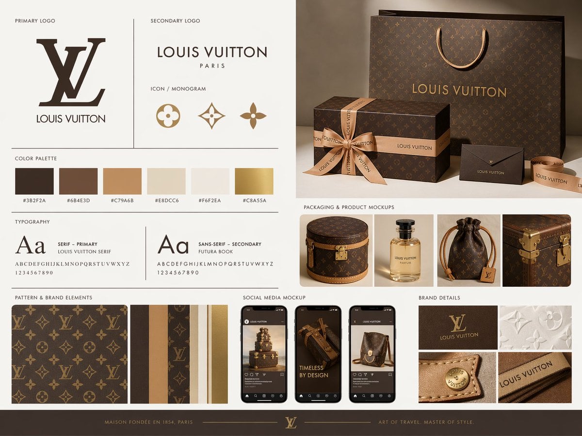 Create a premium brand kit board for [BRAND NAME], presen... 变体图第3张 - 绘词工坊