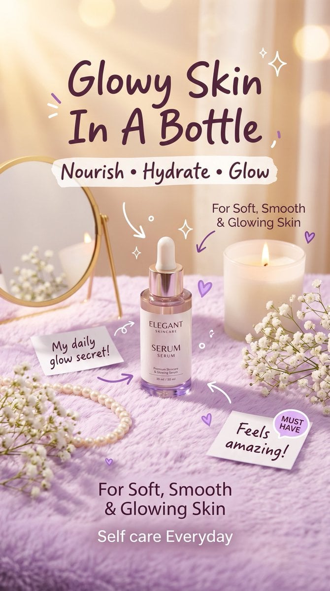 Luxury aesthetic skincare advertisement,soft pastel backg... 变体图第2张 - 绘词工坊