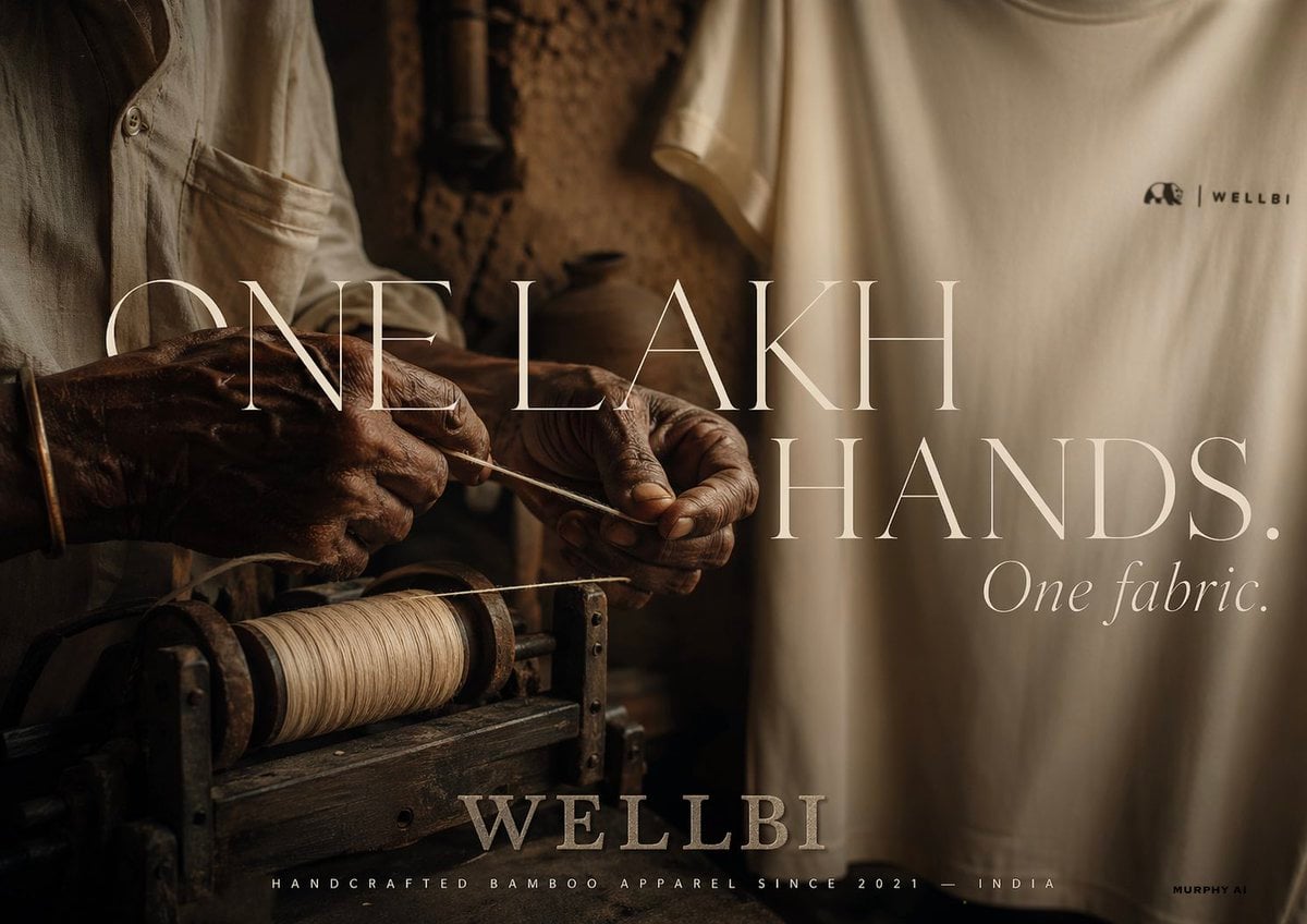 Cinematic product poster for WELLBI, India's premium bamb... 变体图第4张 - 绘词工坊