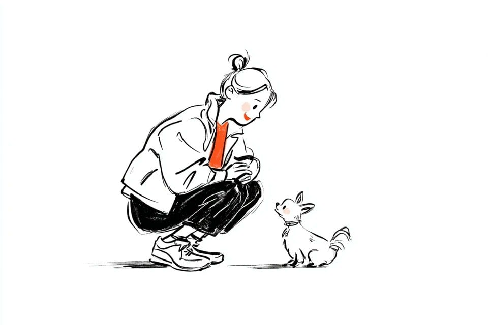 A simple illustration of a [subject] in [outfit], [doing ... 变体图第2张 - 绘词工坊