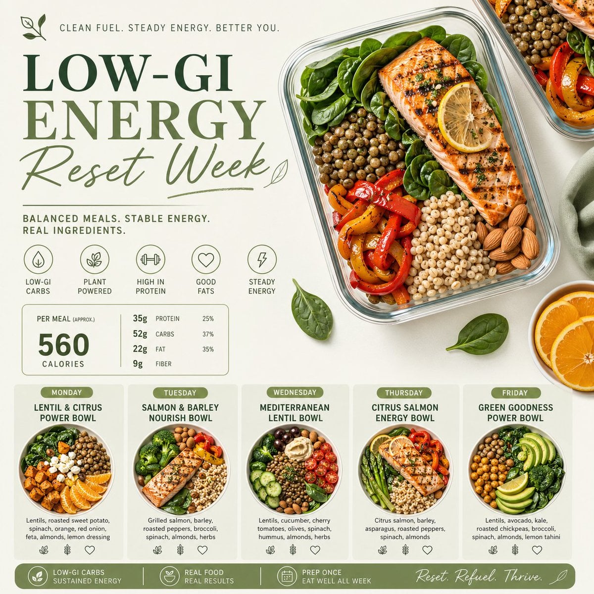 Clean & appetizing meal prep layouts 变体图第4张 - 绘词工坊