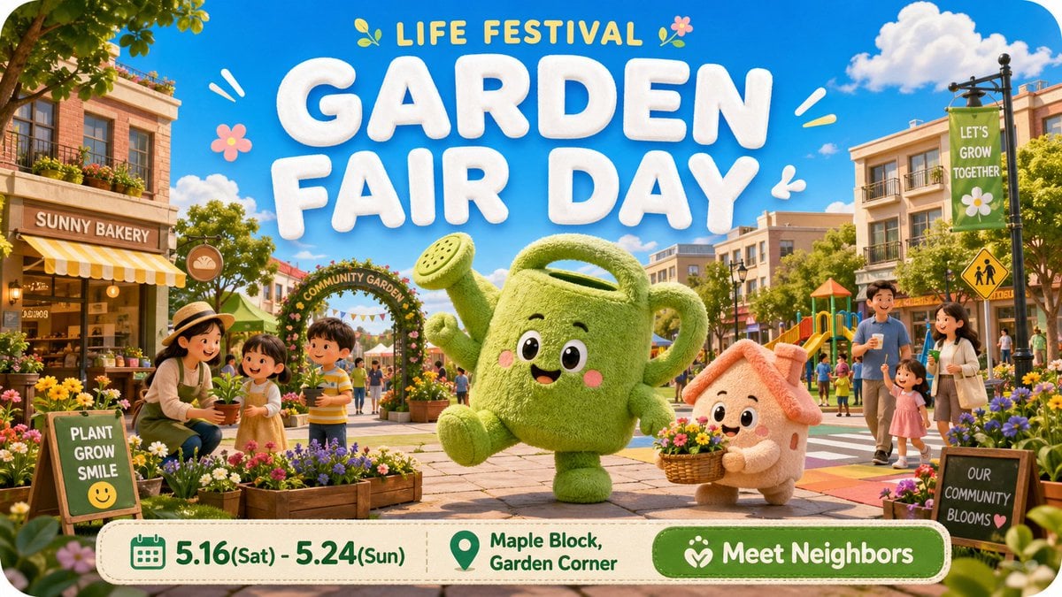 Create a 9:16 image in the "Plush City Festival Mobile Po... 变体图第4张 - 绘词工坊
