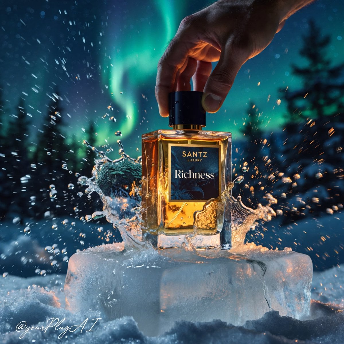 Create a hyper-realistic cinematic luxury perfume product... 变体图第4张 - 绘词工坊