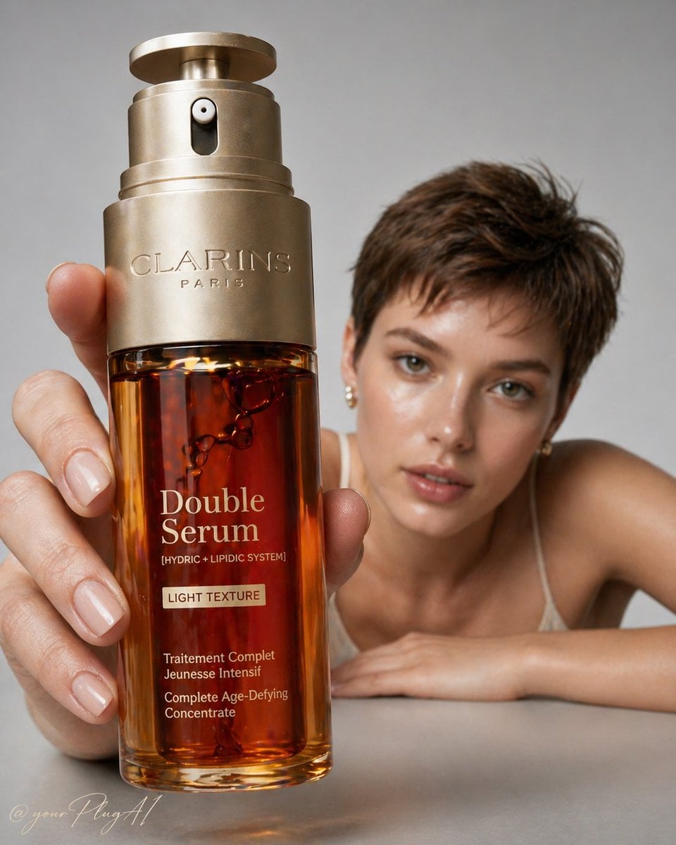 A high-end luxury skincare campaign portrait featuring [M... 变体图第3张 - 绘词工坊