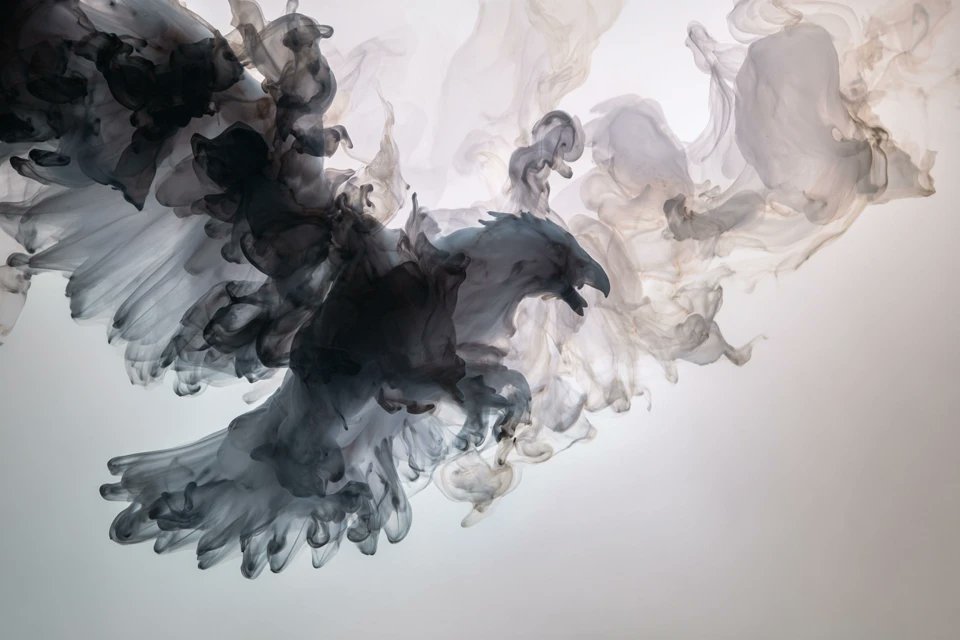 A [subject] emerges from swirling liquid plumes suspended... 变体图第2张 - 绘词工坊
