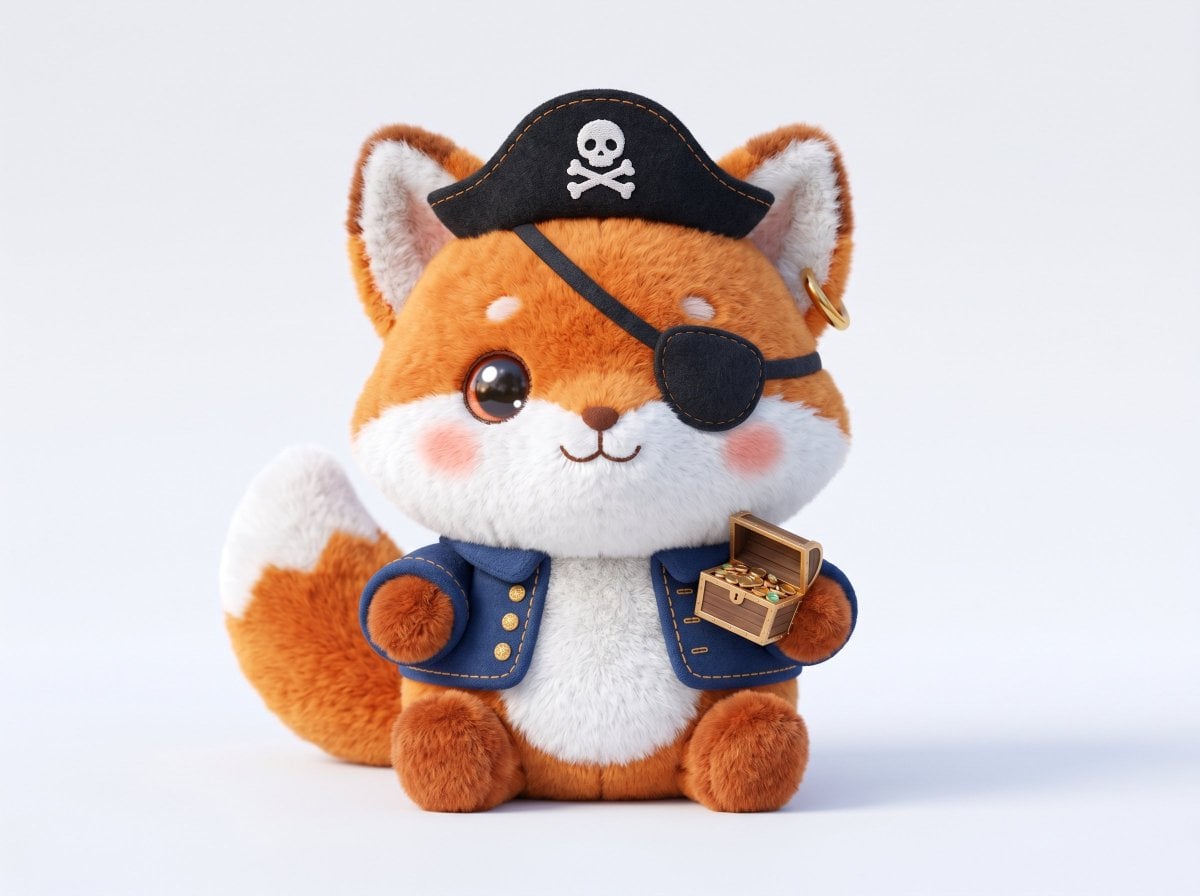 A soft plush 3D model of a [subject] with [key detail], r... 变体图第2张 - 绘词工坊