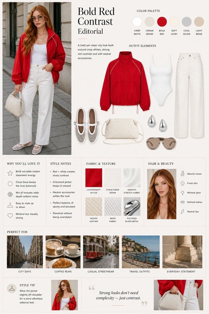 Fashion editorial layout, split design with model photo o... 变体图第2张 - 绘词工坊