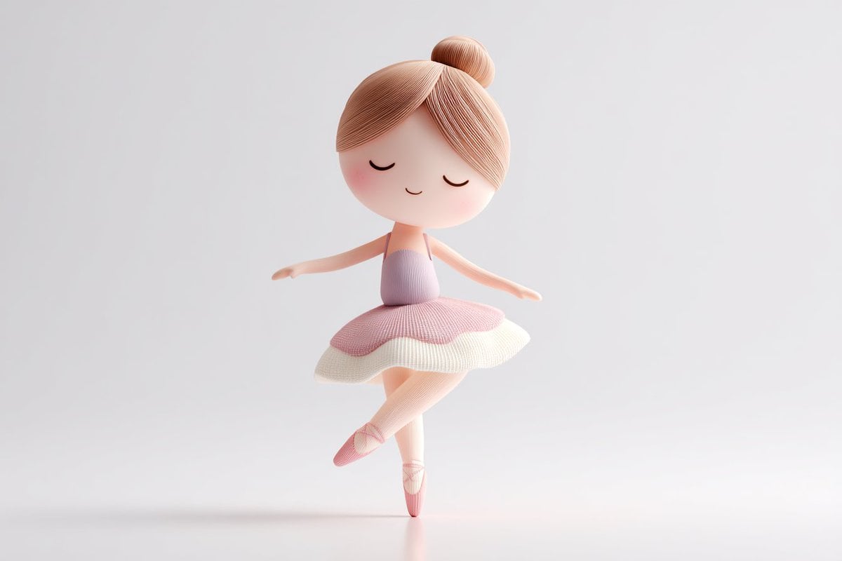 Cute 3D render of a [subject], matte surface, kneaded cla... 变体图第2张 - 绘词工坊