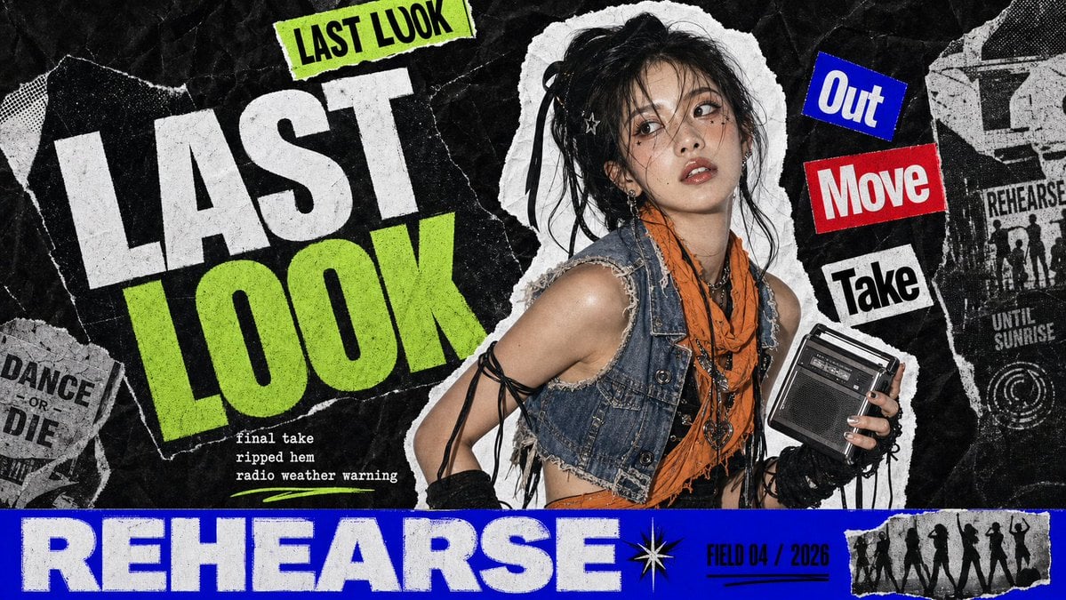 Create a 9:16 K-pop apocalypse ransom zine poster featuri... 变体图第4张 - 绘词工坊