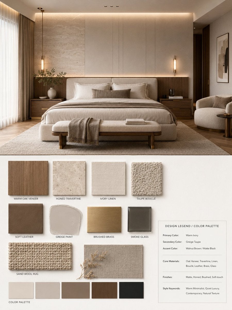 你是一名专业的室内设计 Mood Board 创作者。请基于用户提供的 [Space Type] 室内设计照片，生... 变体图第3张 - 绘词工坊