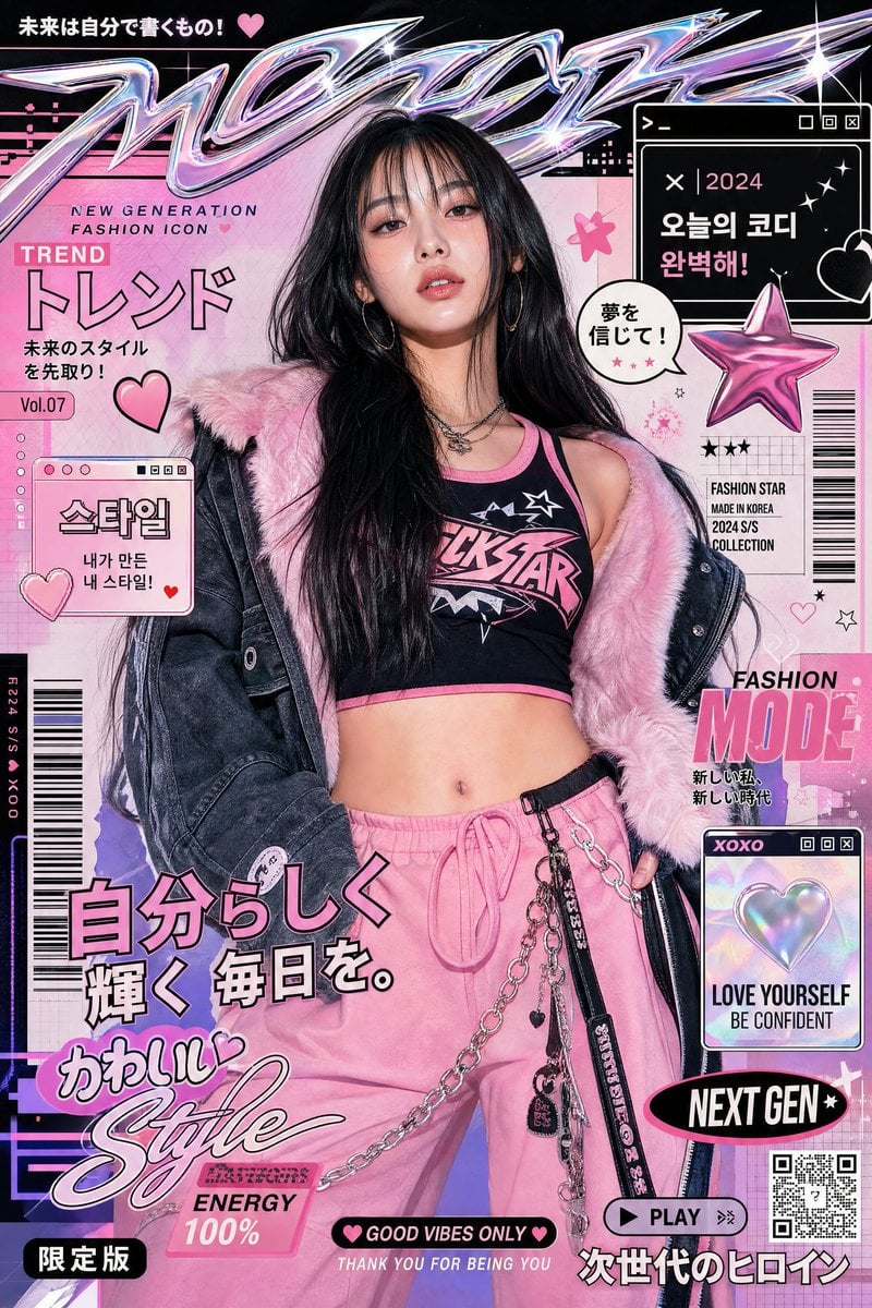 Ultra-stylized luxury fashion editorial poster featuring ... 变体图第2张 - 绘词工坊