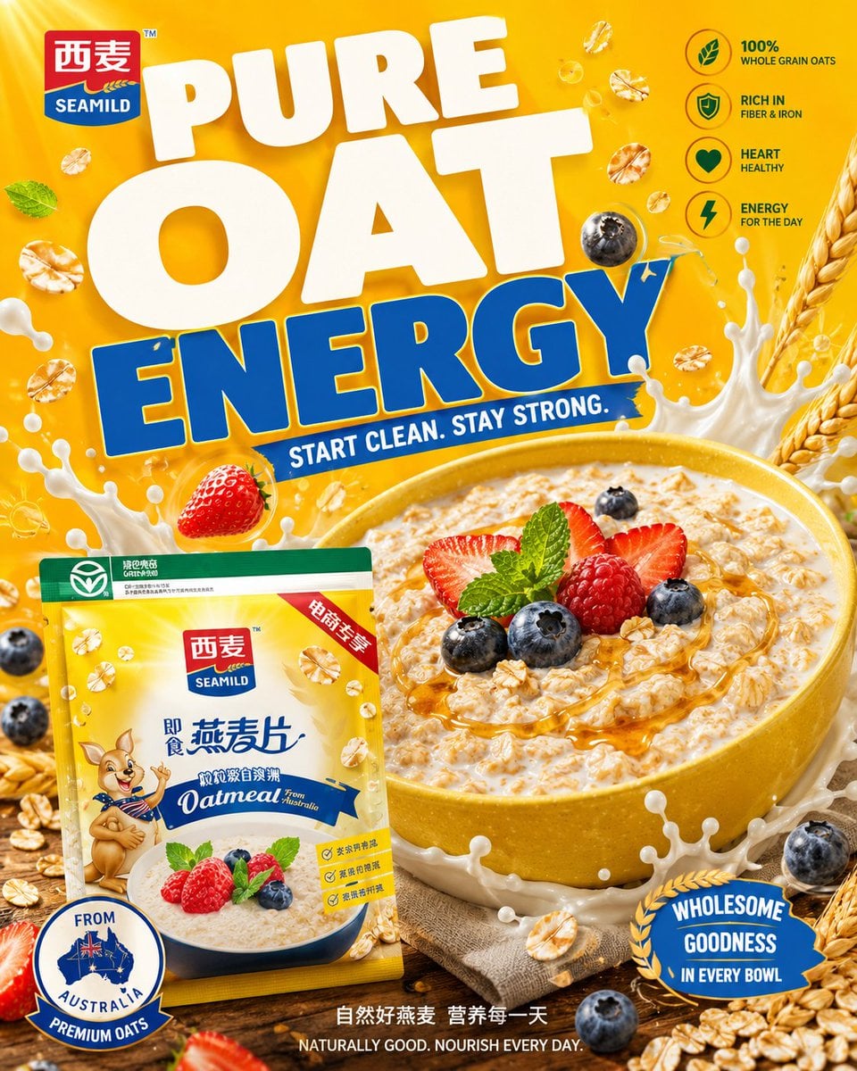 **GOLDEN MORN VIRAL FMCG POSTER CAMPAIGN SYSTEM** 变体图第4张 - 绘词工坊