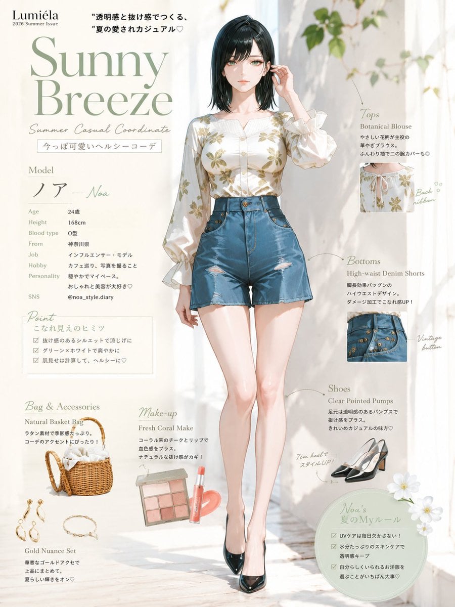 A stylish young woman with sleek, dark violet hair stands... 变体图第4张 - 绘词工坊