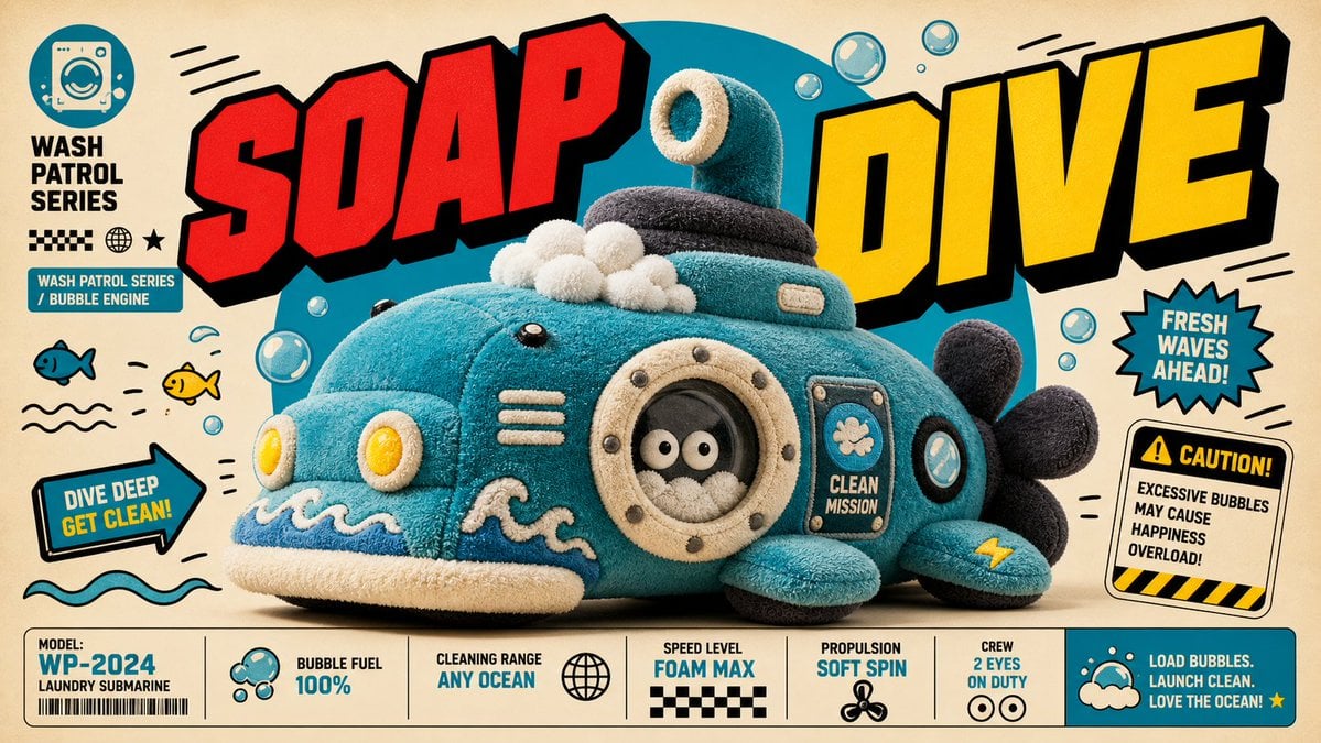 Create an image in the "Plush Comic Toy Product Poster" s... 变体图第3张 - 绘词工坊