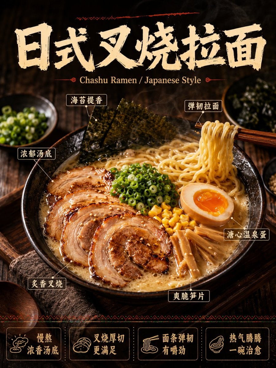 高质感中文餐饮美食海报设计指南：打造诱人商业视觉