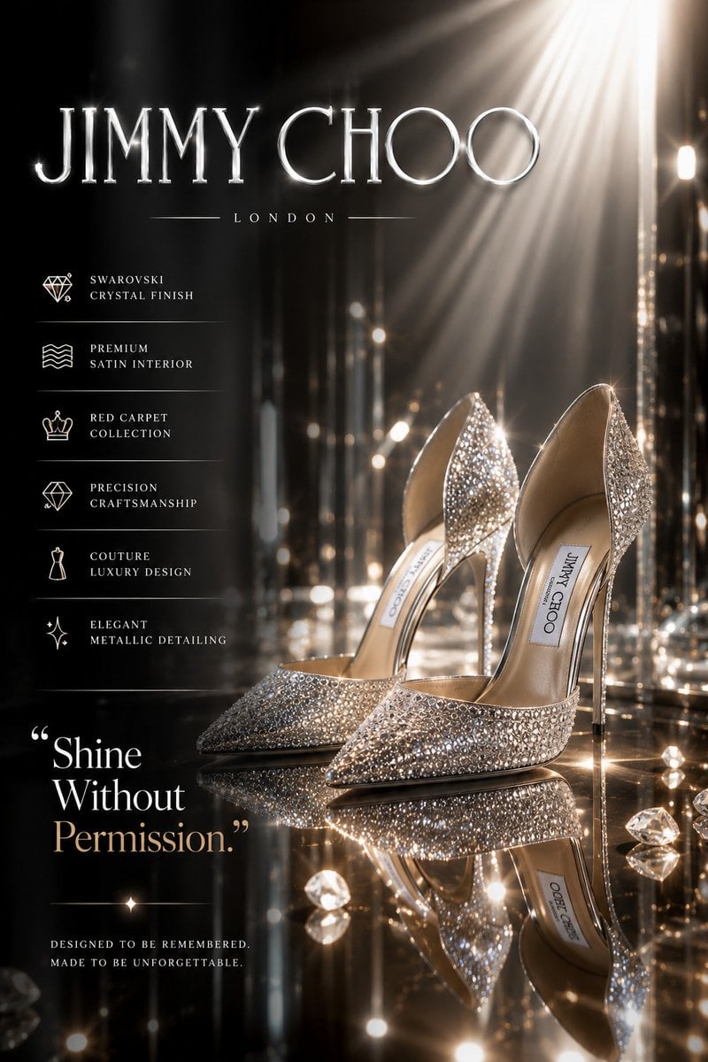 Create an ultra-premium luxury fashion advertisement post... 变体图第2张 - 绘词工坊
