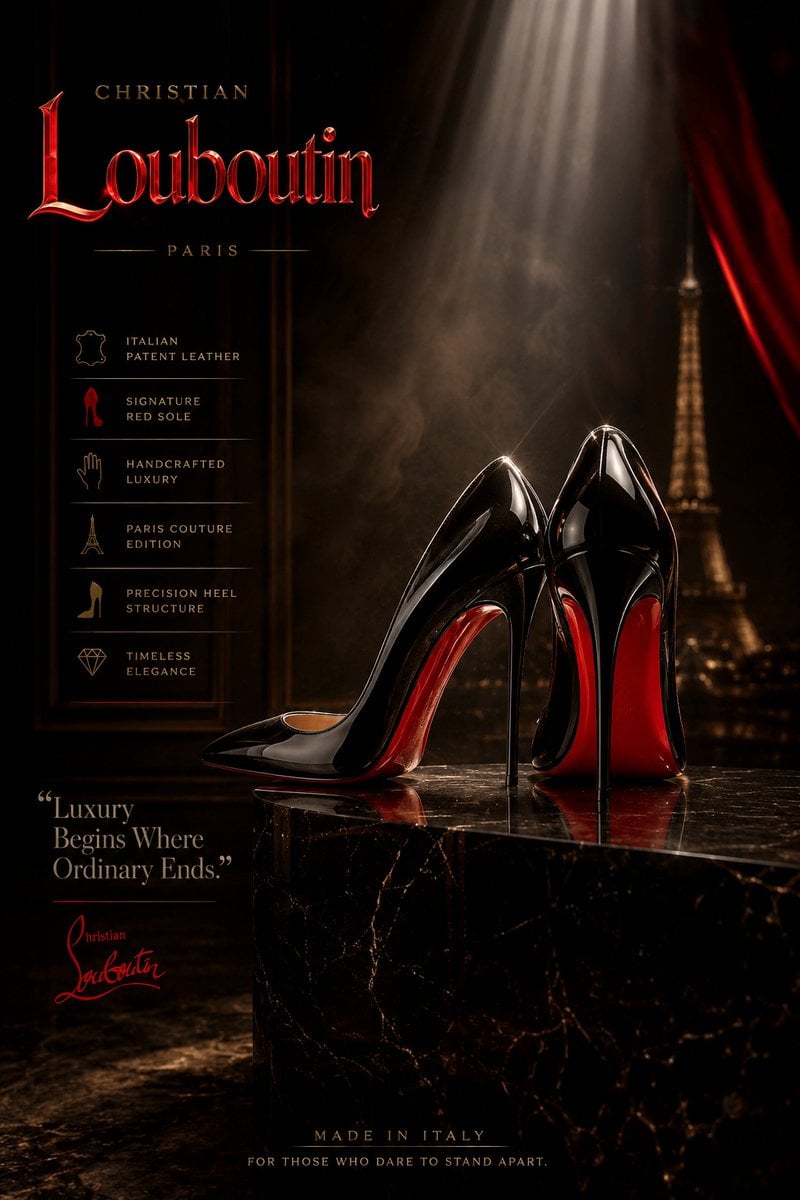 Create an ultra-premium luxury fashion advertisement post... 变体图第4张 - 绘词工坊