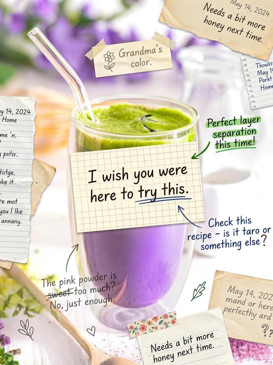 Cute scrapbook-style food photography poster, aesthetic m... 变体图第3张 - 绘词工坊