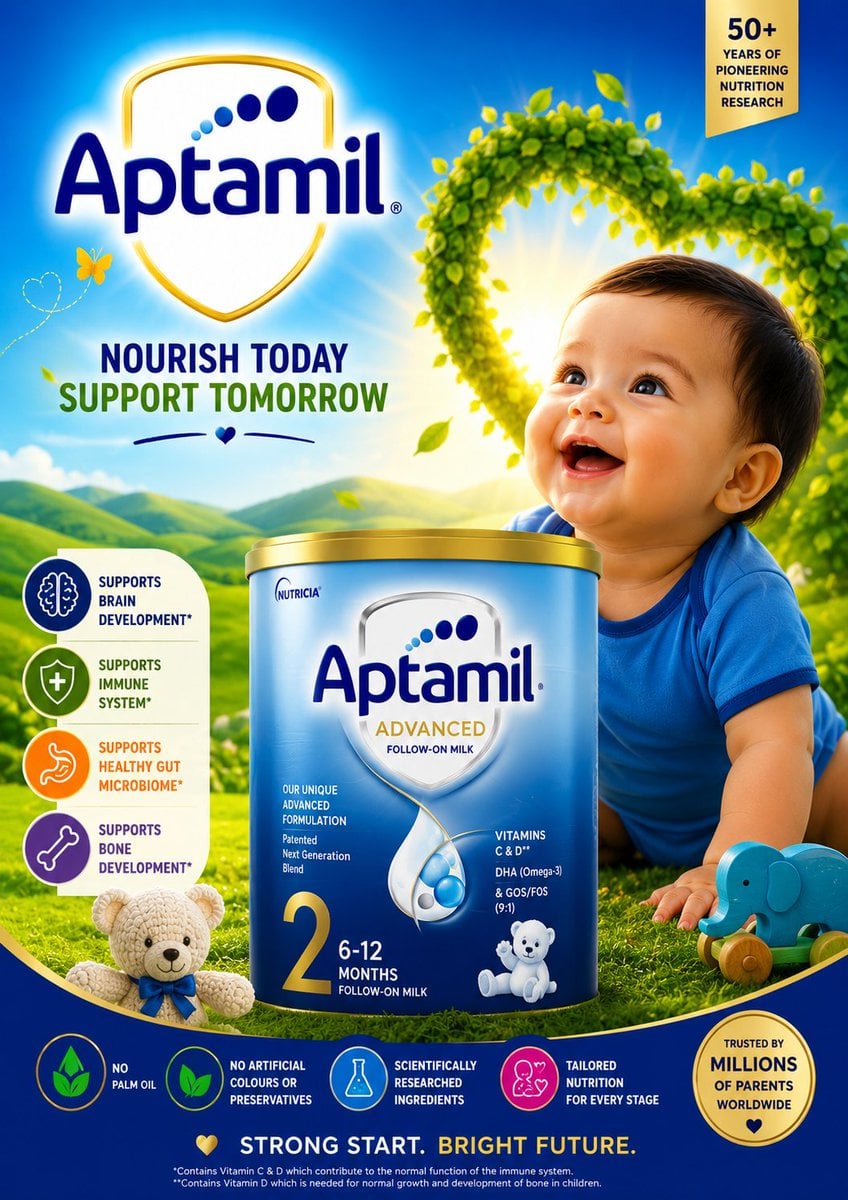 Ultra-premium commercial baby formula advertisement poste... 变体图第3张 - 绘词工坊