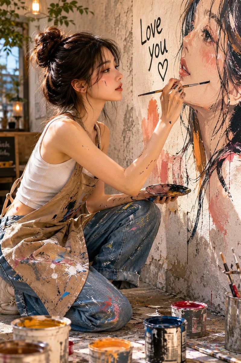 Create a realistic, editorial-style portrait photo set in... 变体图第2张 - 绘词工坊