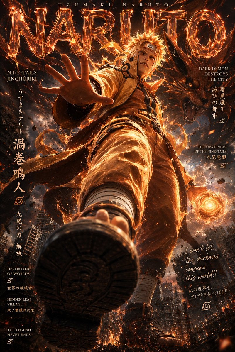 「超电影级动漫真人化巨物透视海报」 变体图第4张 - 绘词工坊
