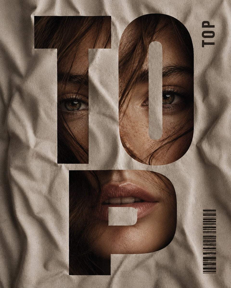 Vertical editorial poster portrait of [CHARACTER] with [H... 变体图第4张 - 绘词工坊