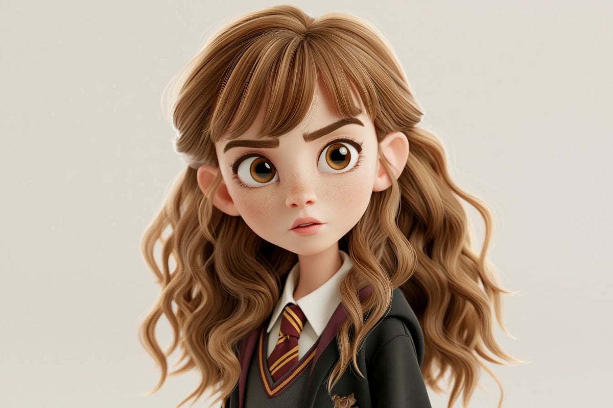 A highly stylized 3D caricature of [Character], with an o... 变体图第3张 - 绘词工坊