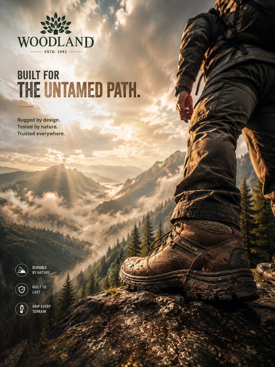 Create an ultra-premium footwear advertising poster desig... 变体图第4张 - 绘词工坊