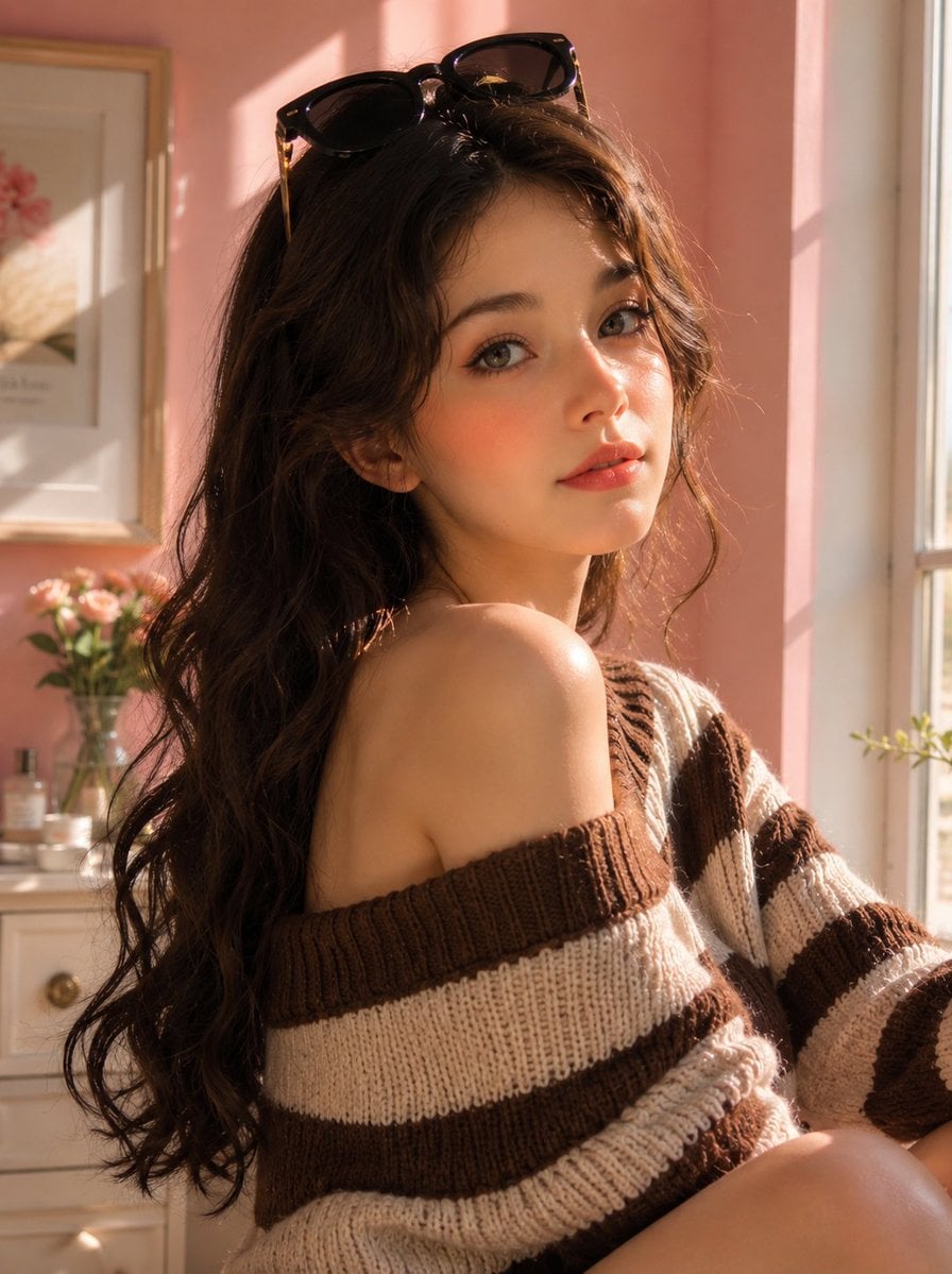 Create an ultra-realistic Korean beauty lifestyle portrai... 变体图第2张 - 绘词工坊