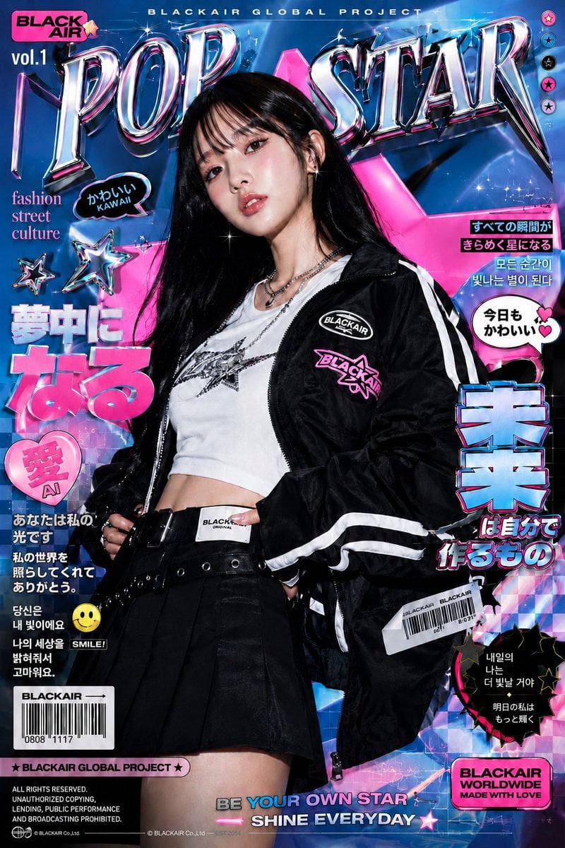 Ultra-stylized high-fashion editorial poster featuring a ... 变体图第4张 - 绘词工坊