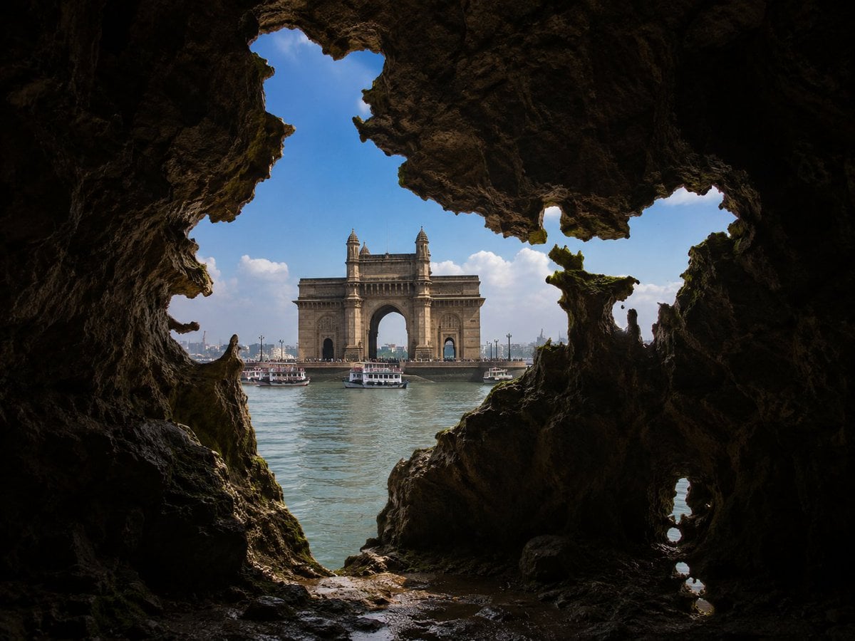 Create a photorealistic image viewed from inside a natura... 变体图第4张 - 绘词工坊