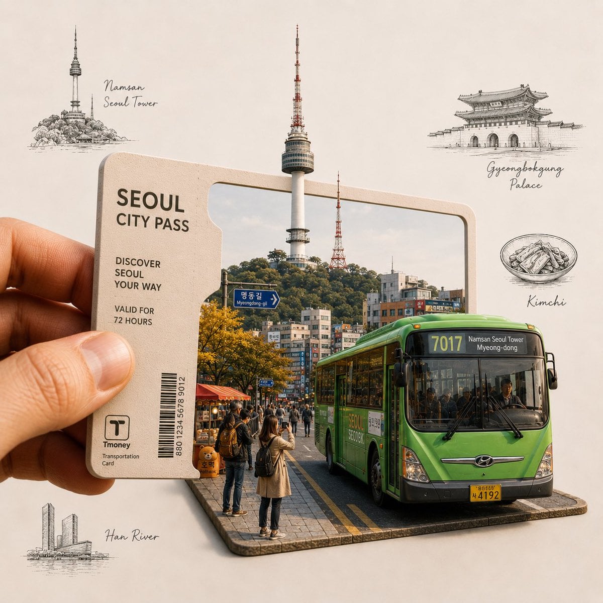 Create a highly detailed, premium travel-art illustration... 变体图第4张 - 绘词工坊